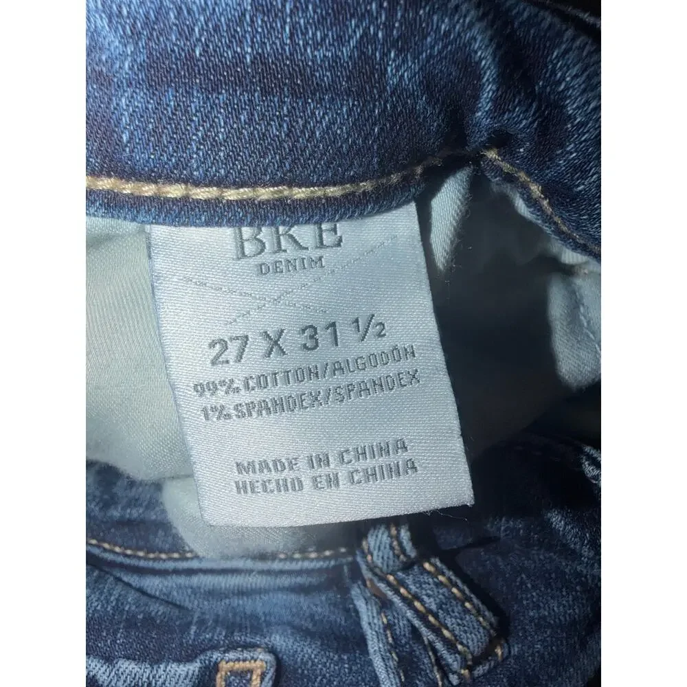 BKE women’s Payton mid rise bootcut blue jeans